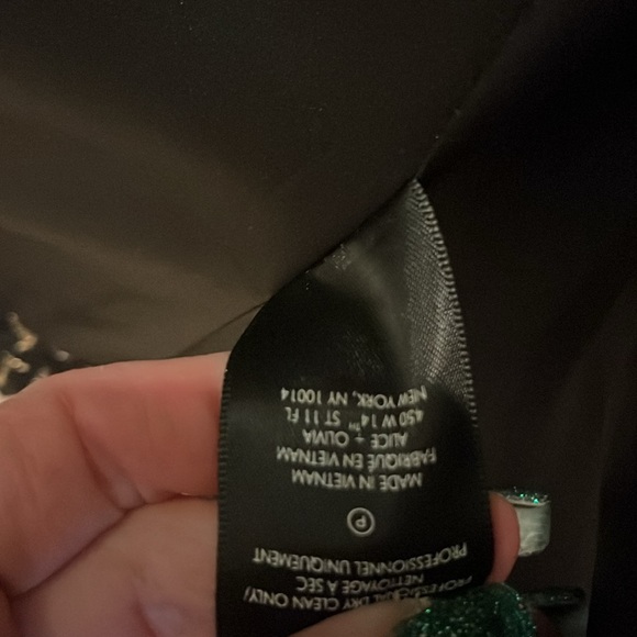 Alice & Olivia Black Tweed Jacket - Picture 6 of 7